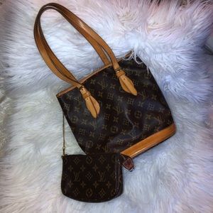 Louis Vuitton Petite Brown PVC and Leather Tote
